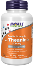 NOW FOODS L-THEANINE, DOUBLE STRENGTH 200 MG