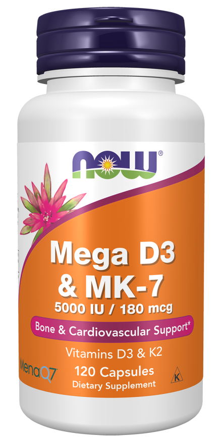 NOW FOODS MEGA D3 & MK-7