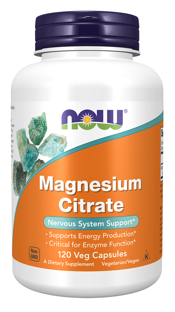 NOW Foods Magnesium Citrate 120 Veg Capsules