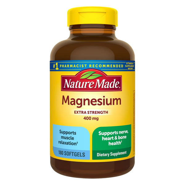 Nature Made Extra Strength Magnesium 400 mg 180 Softgels