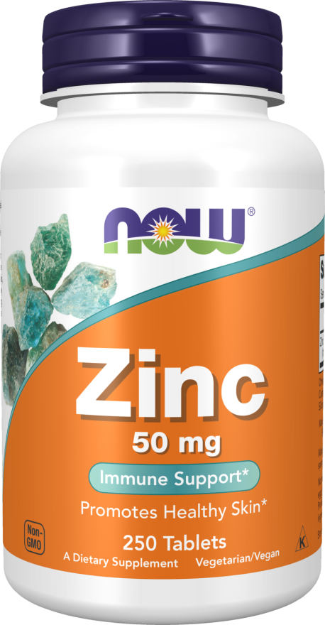 NOW FOODS ZINC GLUCONATE 50 MG