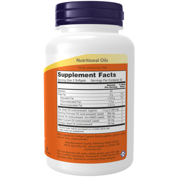 NOW FOODS OMEGA 3-6-9 1000 MG 100 SOFTGELS