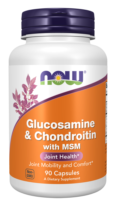 NOW FOODS GLUCOSAMINE & CHONDROITIN WITH MSM 90 VCAPS