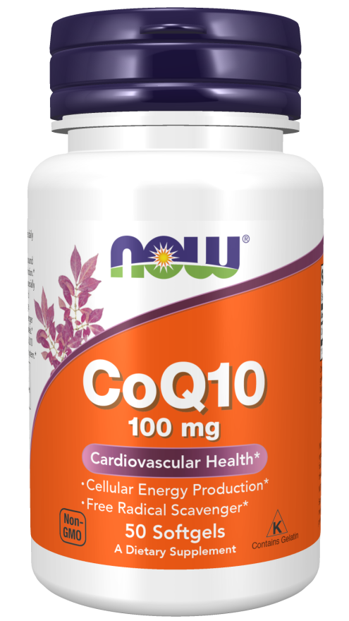 NOW FOODS COQ10 100 MG 50 SOFTGELS 50sv