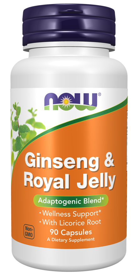 NOW FOODS GINSENG & ROYAL JELLY 90 CAPSULES 90sv
