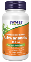 NOW FOODS ASHWAGANDHA 450 MG 90 VEG CAPSULES 90sv