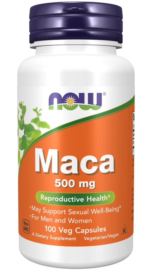 NOW FOODS MACA 500 MG 100 VEG CAPSULES