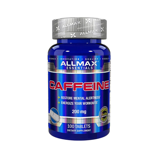ALLMAX Nutrition Caffeine Pills, Fast Absorbing & Vegan, 200 mg per Serving, 100 Tablets
