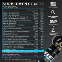 Nutrex Research - Vitadapt Complete Sports Multivitamin for Men and Women (90 Tablets) - 24 Vitamins, Minerals and Adaptogens for Athletes - Women & Mens Multivitamin Daily Gym Supplements Stack