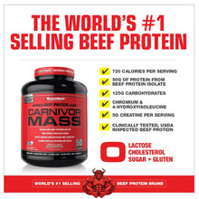 Musclemeds Carnivor Mass 6 lbs Beef Protein Mass Gainer