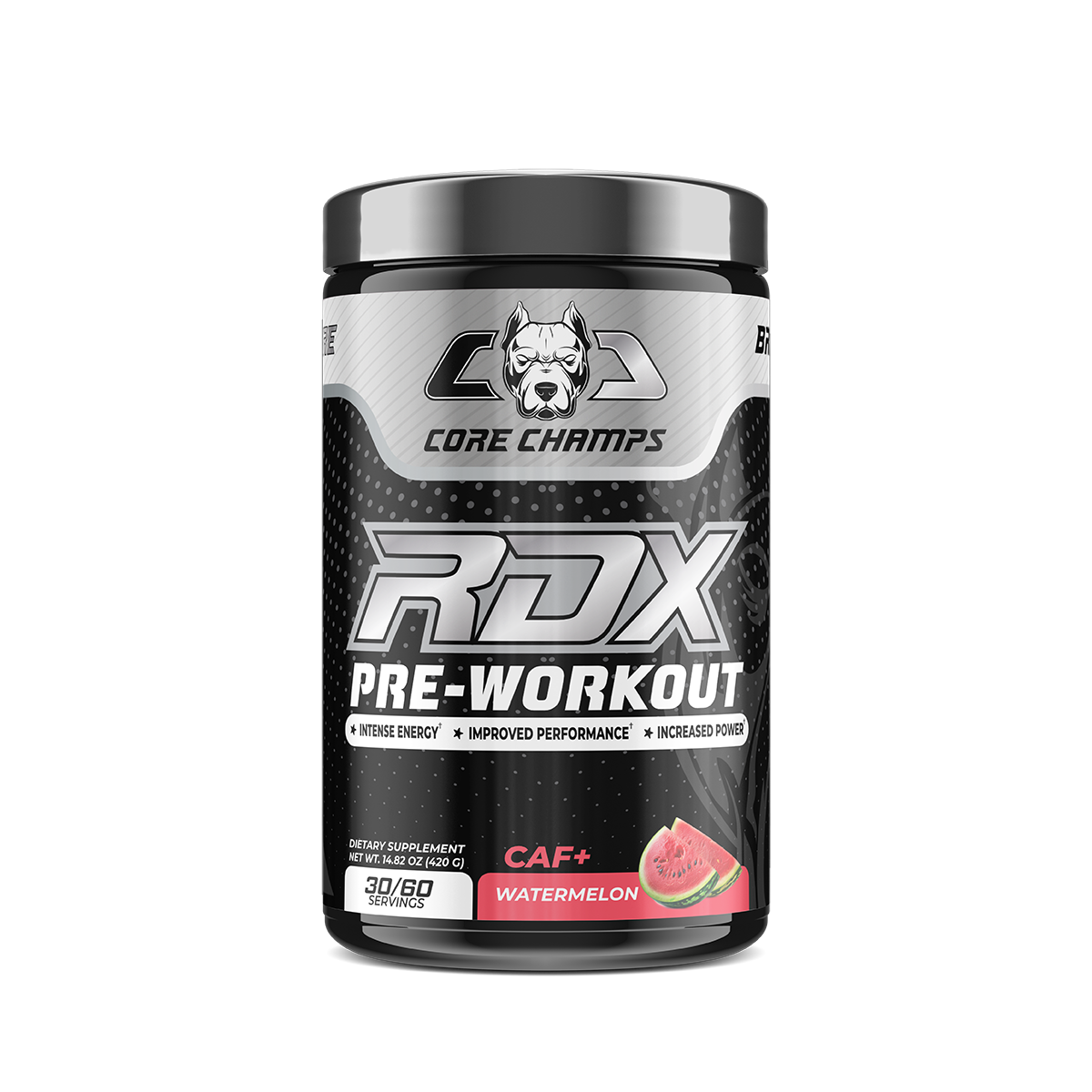 أقوى مكمل غذائي قبل التمرين من CORE CHAMPS RDX CAF+ 400MG Caffeine