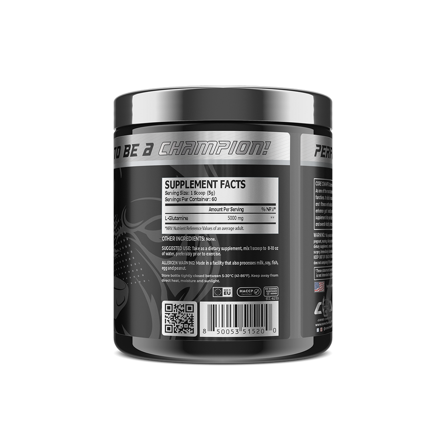 CORE CHAMPS GLUTAMINE 5000 MG Pure L-Glutamine Powder