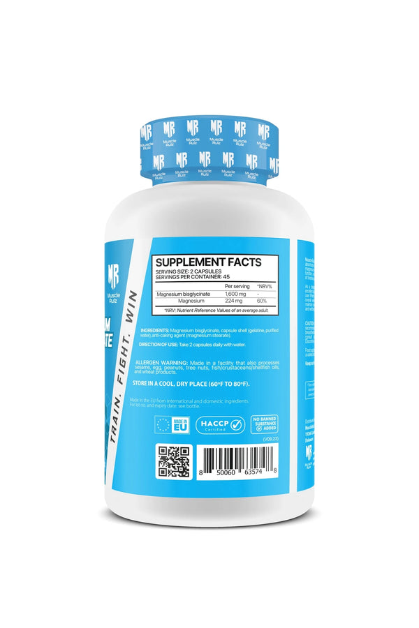 Muscle Rulz Magnesium Bisglycinate 90 Capsules