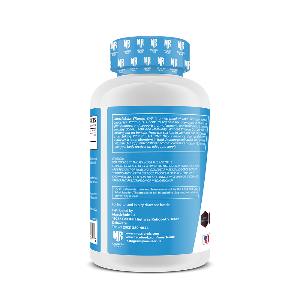 Muscle Rulz VITAMIN D-3 5000IU