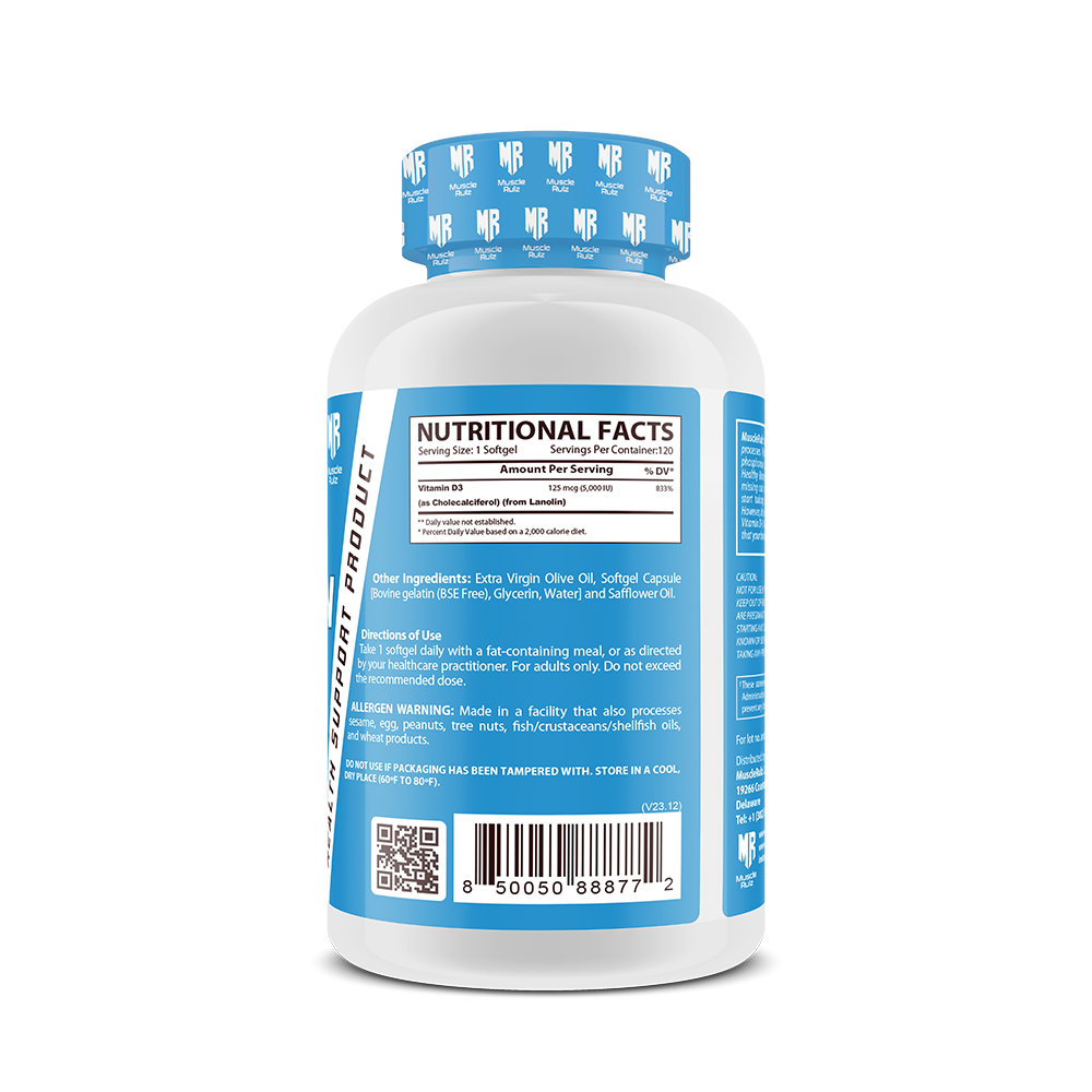 Muscle Rulz VITAMIN D-3 5000IU