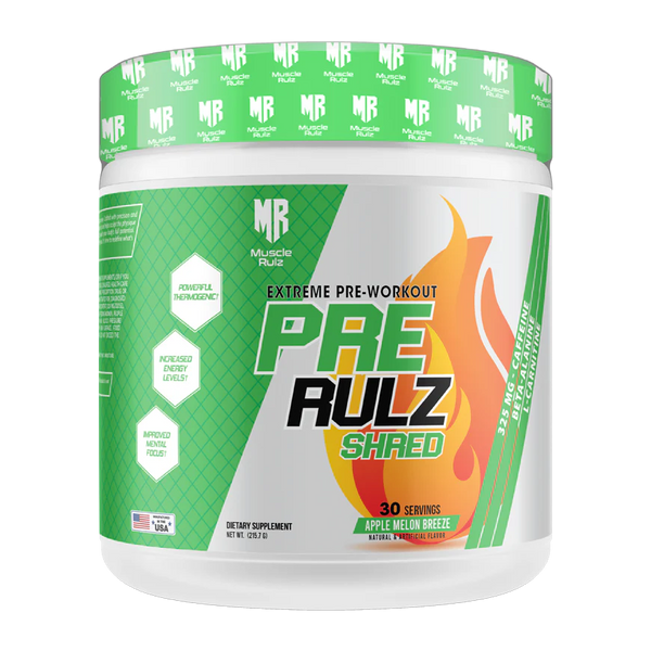 Muscle Rulz PRE RULZ Shred 30 Servings Pre-Workout with Fat Burner