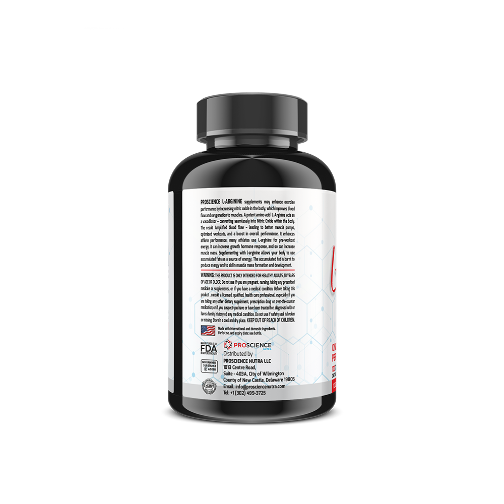 ProScience Nutra L-Arginine 1000MG 100 Tablets