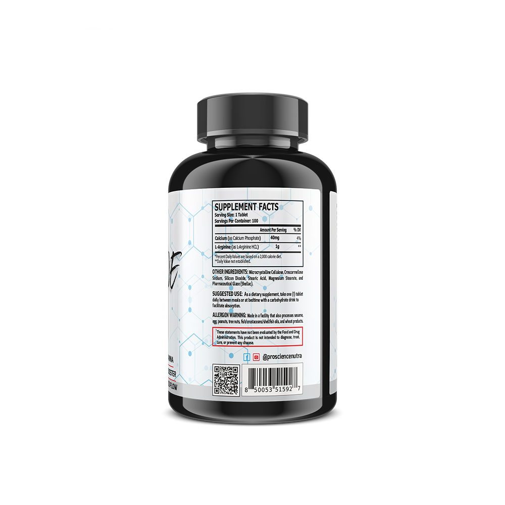 ProScience Nutra L-Arginine 1000MG 100 Tablets