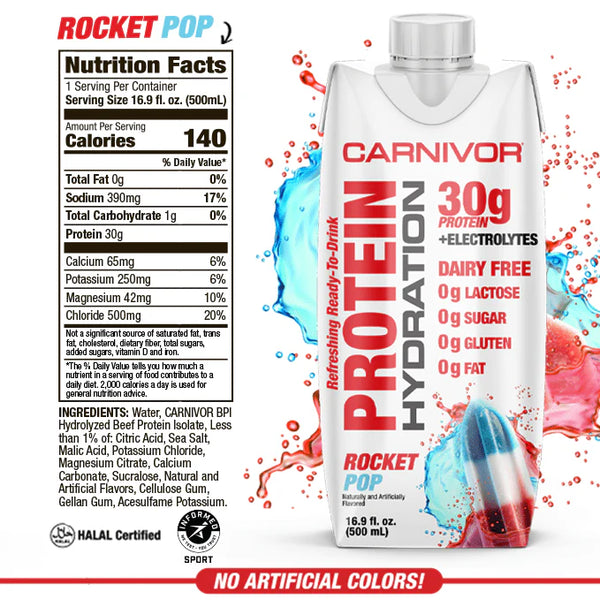 CARNIVOR PROTEIN HYDRATION RTD - 30 grams of protein + Electrolytes