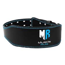 Muscle Rulz Premium Quality Leather Fitness GYM Belt
