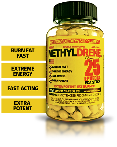 Cloma Pharma Methyldrene - Ephedra ECA Stack 100 Tablets