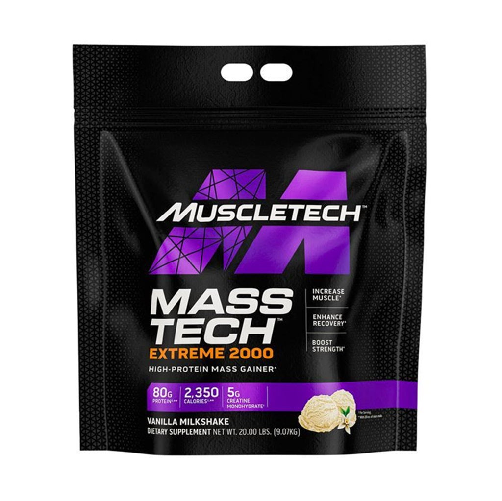 Muscletech Mass-Tech Extreme 2000 Mass Gainer Protein Powder 20 lbs