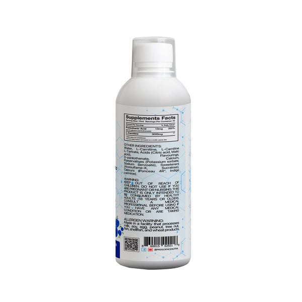ProScience Nutra L-Carnitine Liquid 3000mg 500ml 33 Servings