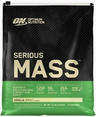 Optimum Nutrition Serious Mass 12 lbs Bag Weight Gainer