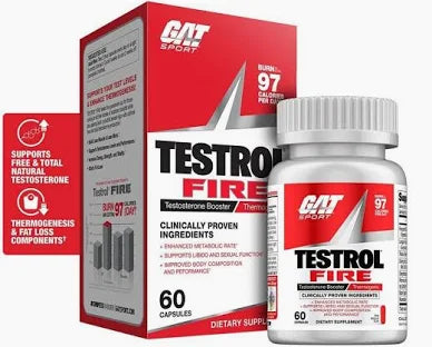 Gat Sport TESTROL FIRE Testosterone Booster With Thermogenic