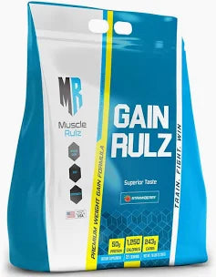 Muscle Rulz Gain Rulz 50 Gram Protein Advance Mass Gainer 16 lbs