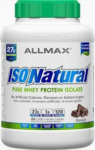ALLMAX ISONATURAL 5lbs, Natural Pure Whey Protein Isolate Powder