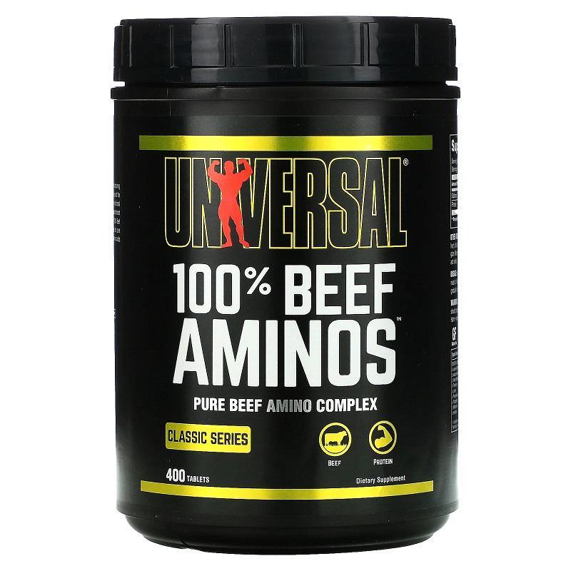 Universal Nutrition 100% Beef Aminos Pure Beef Amino Complex 400 Tablets