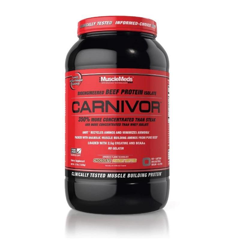 MuscleMeds Carnivor 2lbs 100% Pure Beef Protein Isolate Chocolate Peanut Butter