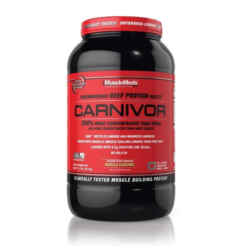 MuscleMeds Carnivor 2lbs 100% Pure Beef Protein Isolate Vanilla