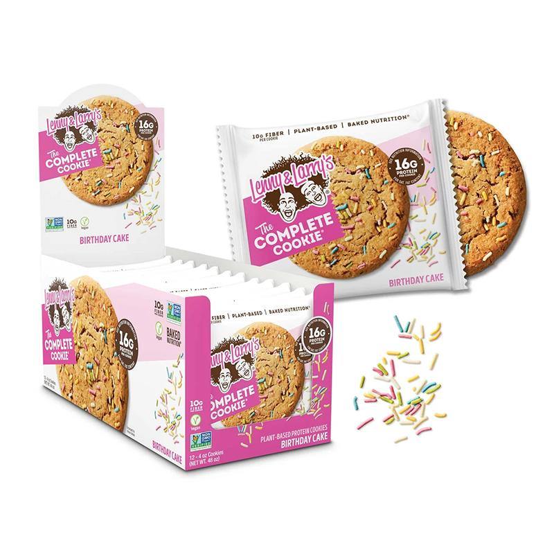 Lenny & Larry's The Complete Cookies- Box of 12 Cookies Birthday Cake
