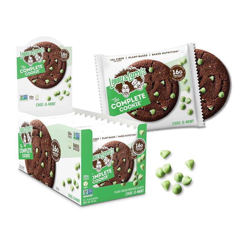 Lenny & Larry's The Complete Cookies- Box of 12 Cookies Choco-o-mint