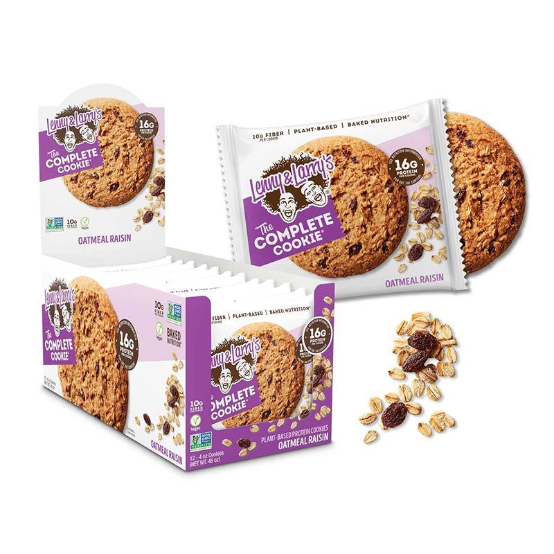 Lenny & Larry's The Complete Cookies- Box of 12 Cookies Oatmeal Raisin
