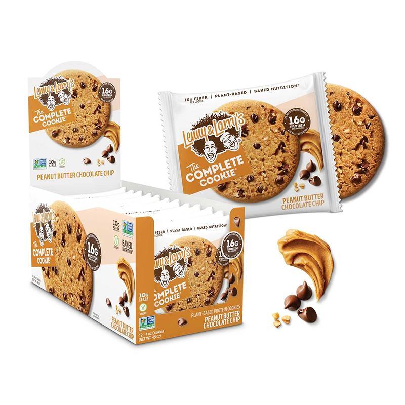 Lenny & Larry's The Complete Cookies- Box of 12 Cookies Peanut Butter Chocolate Chip