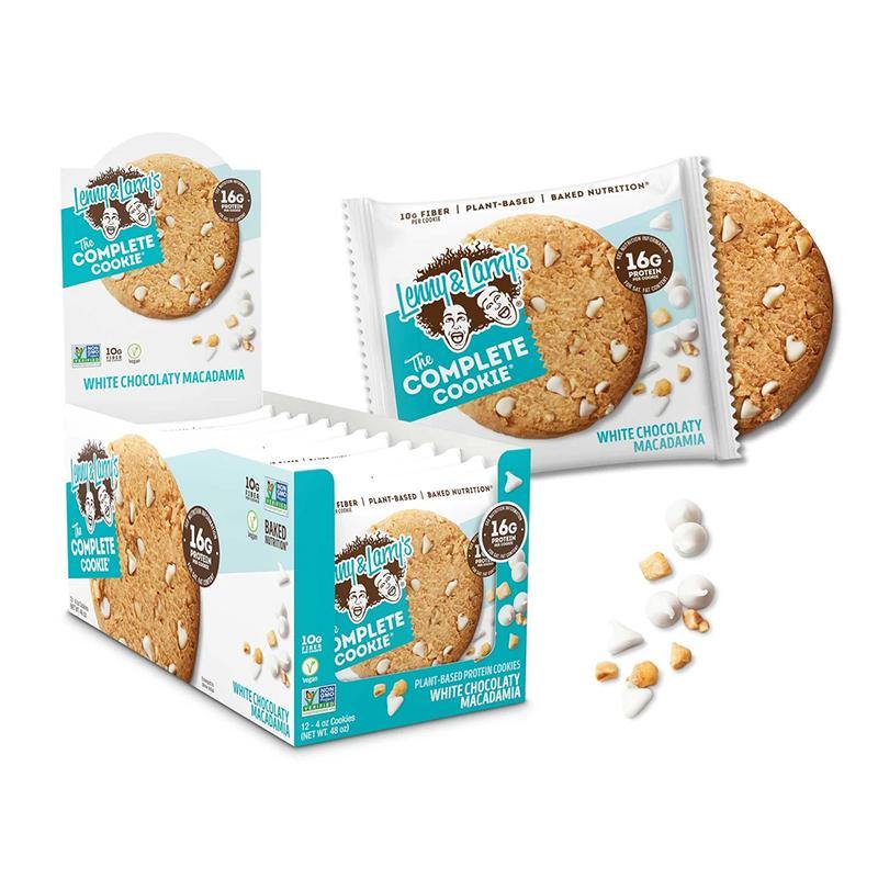 Lenny & Larry's The Complete Cookies- Box of 12 Cookies White Chocolate Macadamia
