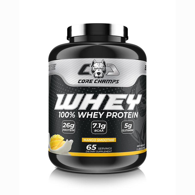 Core Champs Whey 100% Whey Protein 5lbs Mango Smoothie