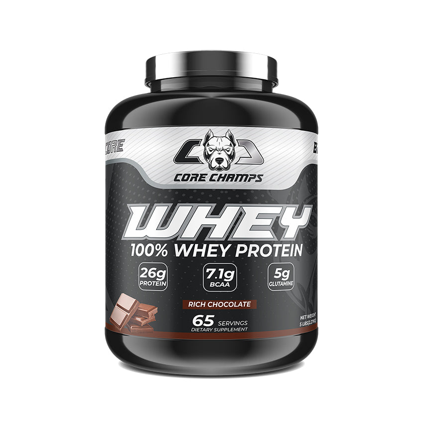 Core Champs Whey 100% Whey Protein 5lbs Rich Chocolate