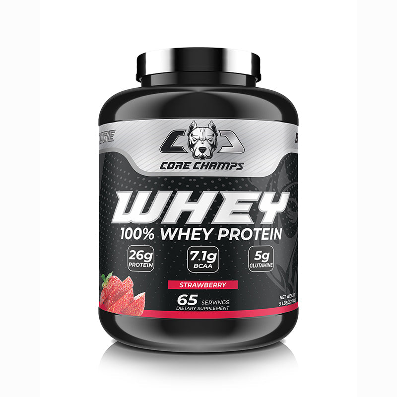 Core Champs Whey 100% Whey Protein 5lbs Strawberry