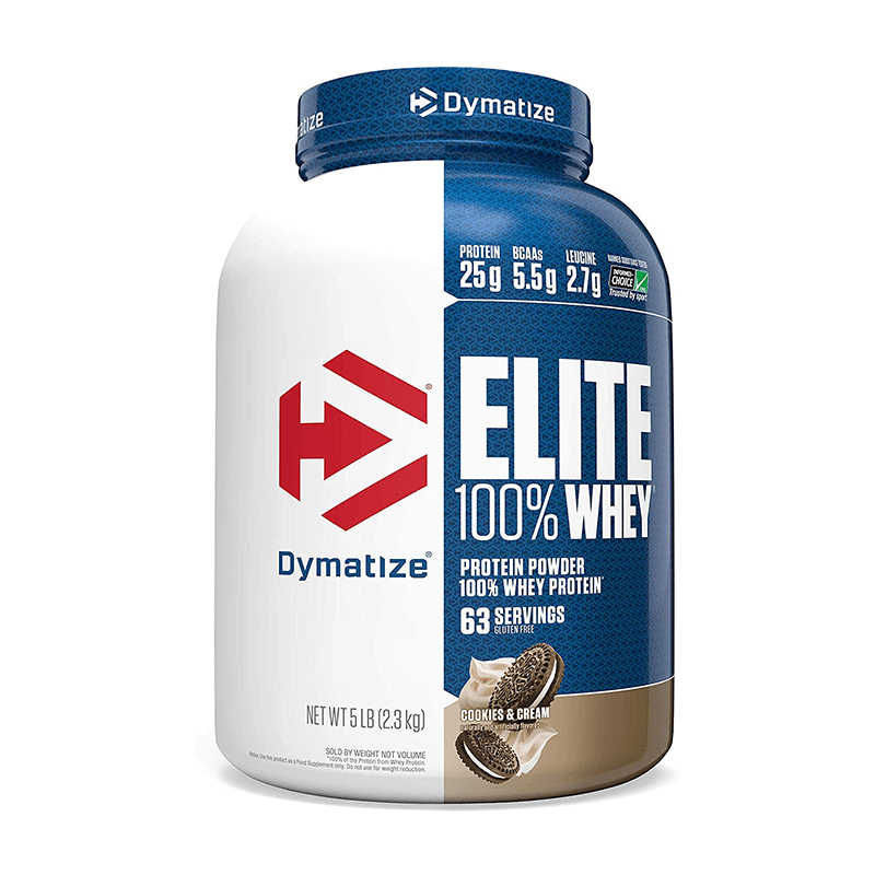 Dymatize Elite 100% Whey Protein 5lbs Cookies & Cream