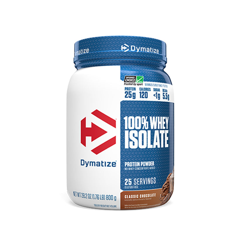 Dymatize 100% Whey Isolate Protein 1.8lbs Classic Chocolate