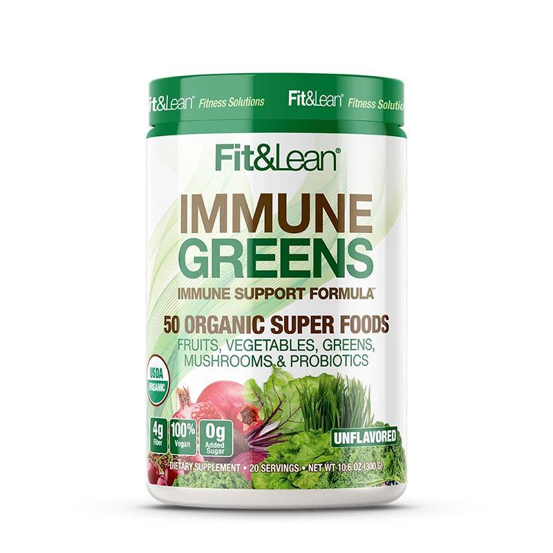 Fit&Lean Immune Green 20 Serving Unflavored Superfood