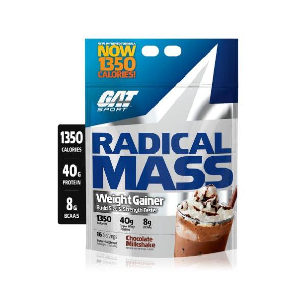 Gat Sport Radical Mass 12 lbs Weight Gainer Chocolate Milkshake