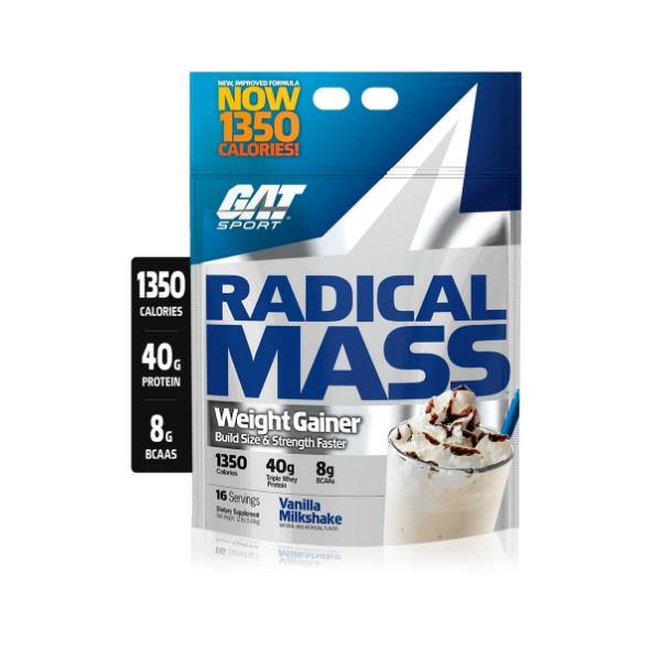 Gat Sport Radical Mass 12 lbs Weight Gainer Vanilla Milkshake