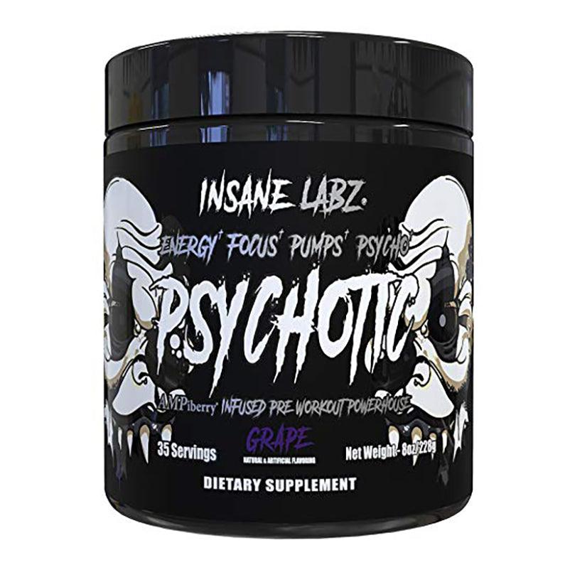 Insane Labz Psycotic Black 35 Servings Pre-Workout Grape