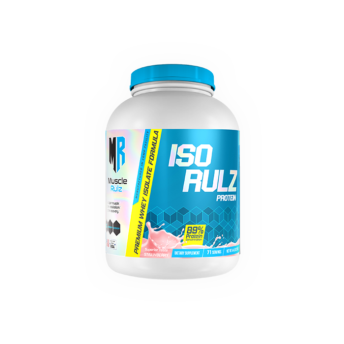 Muscle Rulz ISO Rulz 4.4lbs Whey Protein Isolate Strawberry