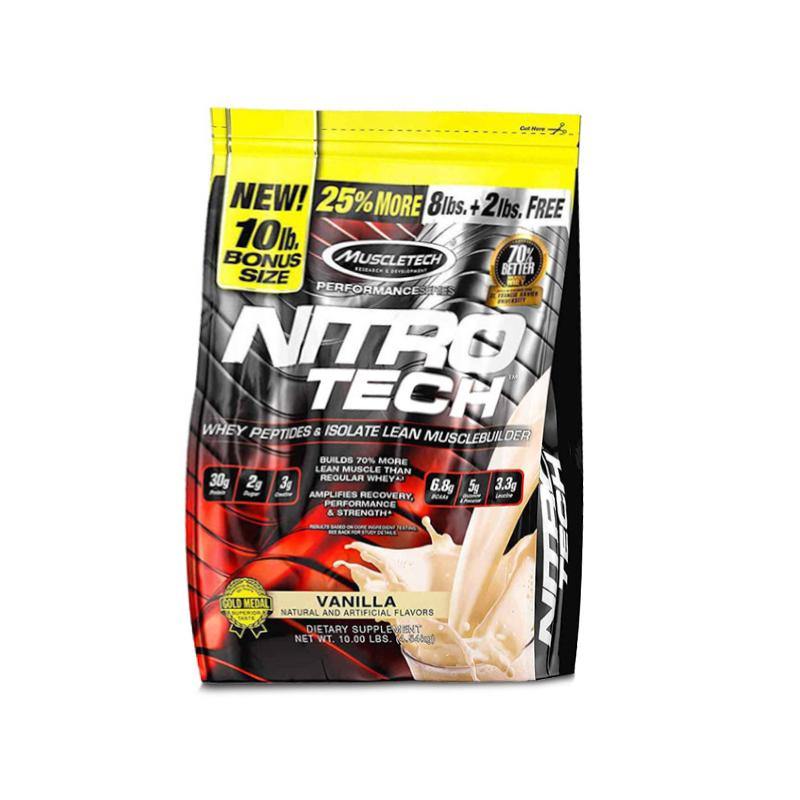 MuscleTech Nitro-Tech Whey Protein 10lbs Vanilla
